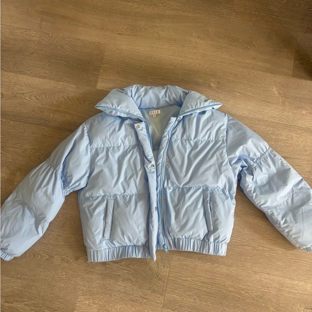 Light Blue Puffer Jacket